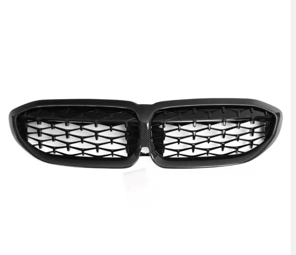 Carbon Diamond Front Grille Replacement BMW G20 330i/m340i Pre-LCI