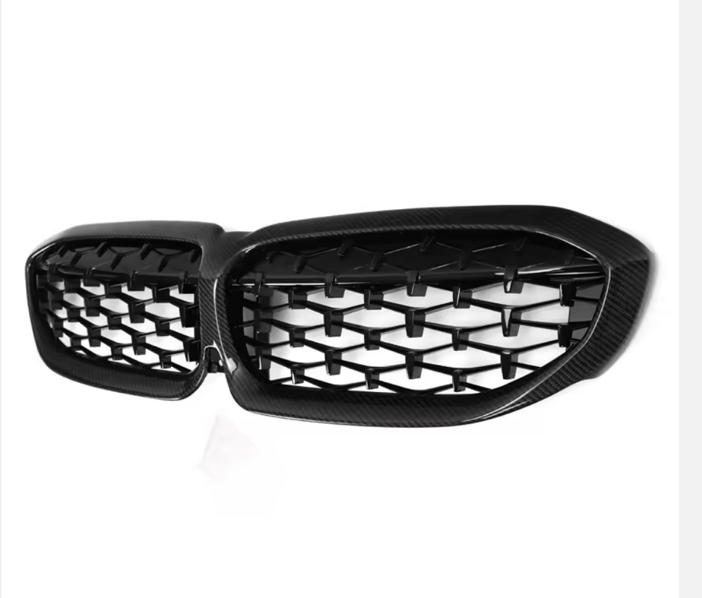 Carbon Diamond Front Grille Replacement BMW G20 330i/m340i Pre-LCI